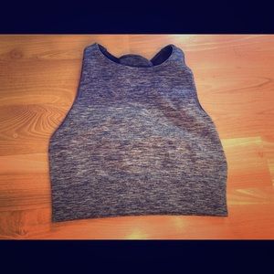 Seamless long line high neck lululemon bra